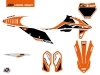 Kit Déco Moto Cross GLOBAL KTM 250 SXF Orange