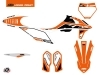 Kit Déco Moto Cross GLOBAL KTM 350 SXF Orange