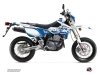 Suzuki DRZ 400 SM Dirt Bike Grade Graphic Kit White