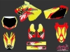 Suzuki 125 RM Dirt Bike Graff Graphic Kit