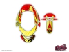 Stickers Tour de cou Leatt Brace Dirt Bike Graff Graphic Kit Yellow