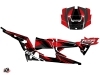 Polaris RZR 1000 4 doors UTV Graphite Graphic Kit Black Red