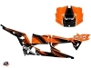 Polaris RZR 1000 4 doors UTV Graphite Graphic Kit Orange