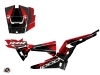Polaris RZR 1000 UTV Graphite Graphic Kit Black Red