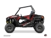 Polaris RZR 900 S UTV Graphite Graphic Kit Black Red