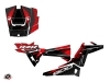 Polaris RZR 900 S UTV Graphite Graphic Kit Black Red