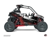 Kit Déco SSV Graphite Polaris RZR RS1 Blanc Rouge FULL