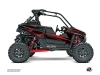 Polaris RZR RS1 UTV Graphite Graphic Kit Black Red