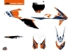 KTM 125 SX Dirt Bike Gravity Graphic Kit Blue