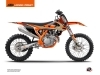 KTM 125 SX Dirt Bike Gravity Graphic Kit Orange Sand