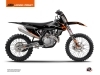 KTM 150 SX Dirt Bike Gravity Graphic Kit Orange