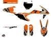 KTM 150 SX Dirt Bike Gravity Graphic Kit Orange Sand