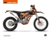 Kit Déco Moto Cross Gravity KTM 250 FREERIDE Orange