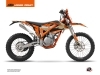 KTM 250 FREERIDE Dirt Bike Gravity Graphic Kit Orange Sand