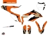 Kit Déco Moto Cross Gravity KTM 350 FREERIDE Orange Sable