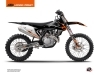 KTM 350 SXF Dirt Bike Gravity Graphic Kit Orange