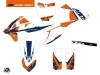 KTM 50 SX Dirt Bike Gravity Graphic Kit Blue