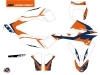 KTM 690 ENDURO R Dirt Bike Gravity Graphic Kit Blue