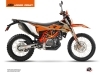 Kit Déco Moto Cross Gravity KTM 690 ENDURO R Orange Sable