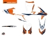 KTM EXC-EXCF Dirt Bike Gravity Graphic Kit Blue