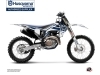 Kit Déco Moto Cross Heritage Husqvarna FC 250 Blanc Gris