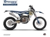 Husqvarna 250 FE Dirt Bike Heritage Graphic Kit Blue