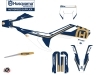 Husqvarna 250 FE Dirt Bike Heritage Graphic Kit Blue