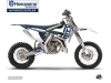 Kit Déco Moto Cross Heritage Husqvarna TC 65 Bleu Blanc