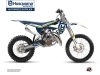 Kit Déco Moto Cross Heritage Husqvarna TC 85 Bleu Blanc