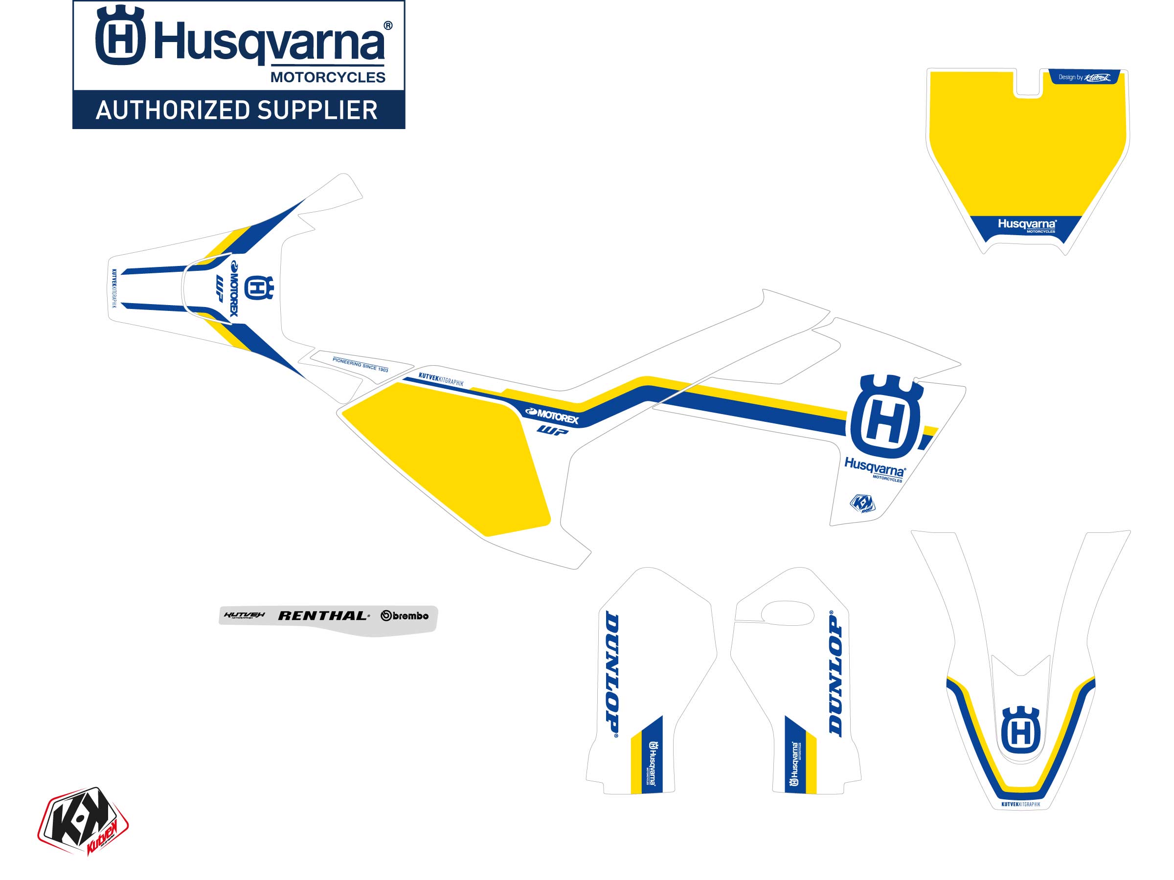 Kit Déco Motocross Heritage K23 Husqvarna Ee 5