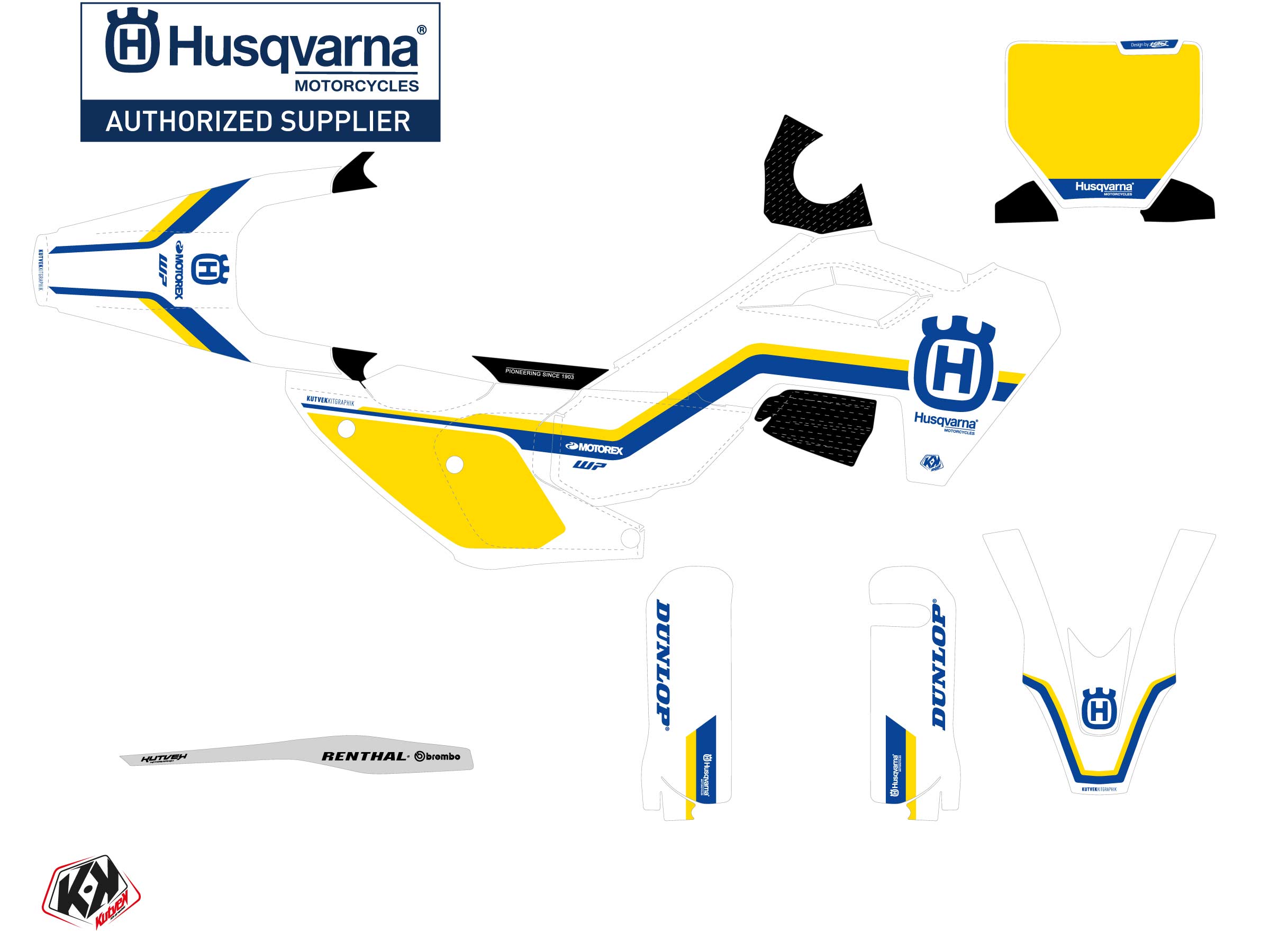 Husqvarna Fs 450 Dirt Bike Heritage K23 Graphic Kit