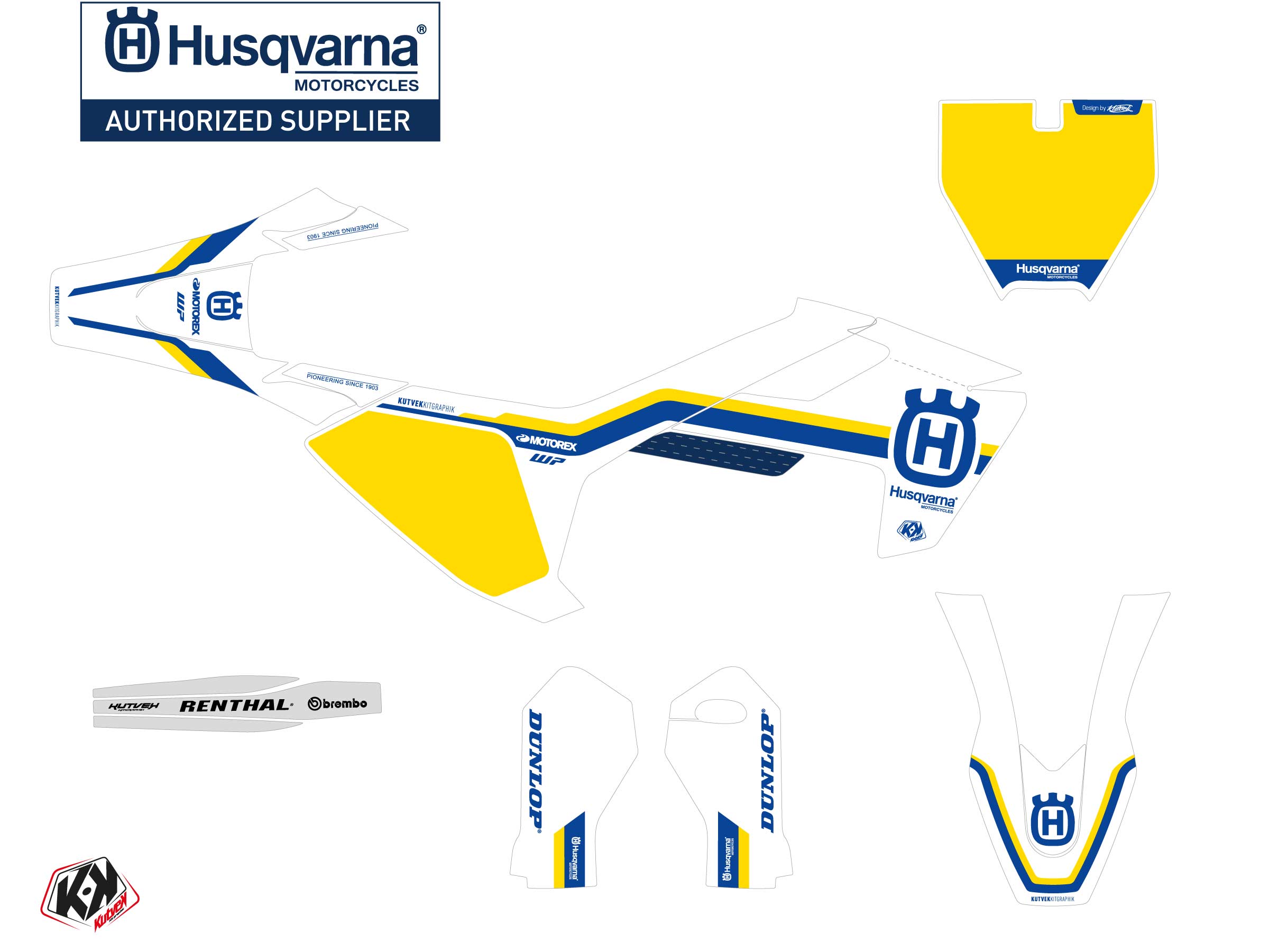 Husqvarna Tc 65 Dirt Bike Heritage K23 Graphic Kit