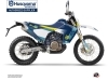 Kit Déco Moto Cross Hero Husqvarna 701 Enduro LR Bleu Jaune