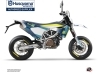 Kit Déco Moto Hero Husqvarna 701 Supermoto Bleu Jaune
