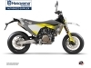 Kit Déco Moto Cross Hero Husqvarna 701 Supermoto Gris Jaune