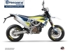 Kit Déco Moto Cross Heyday Husqvarna 701 Supermoto Bleu Jaune