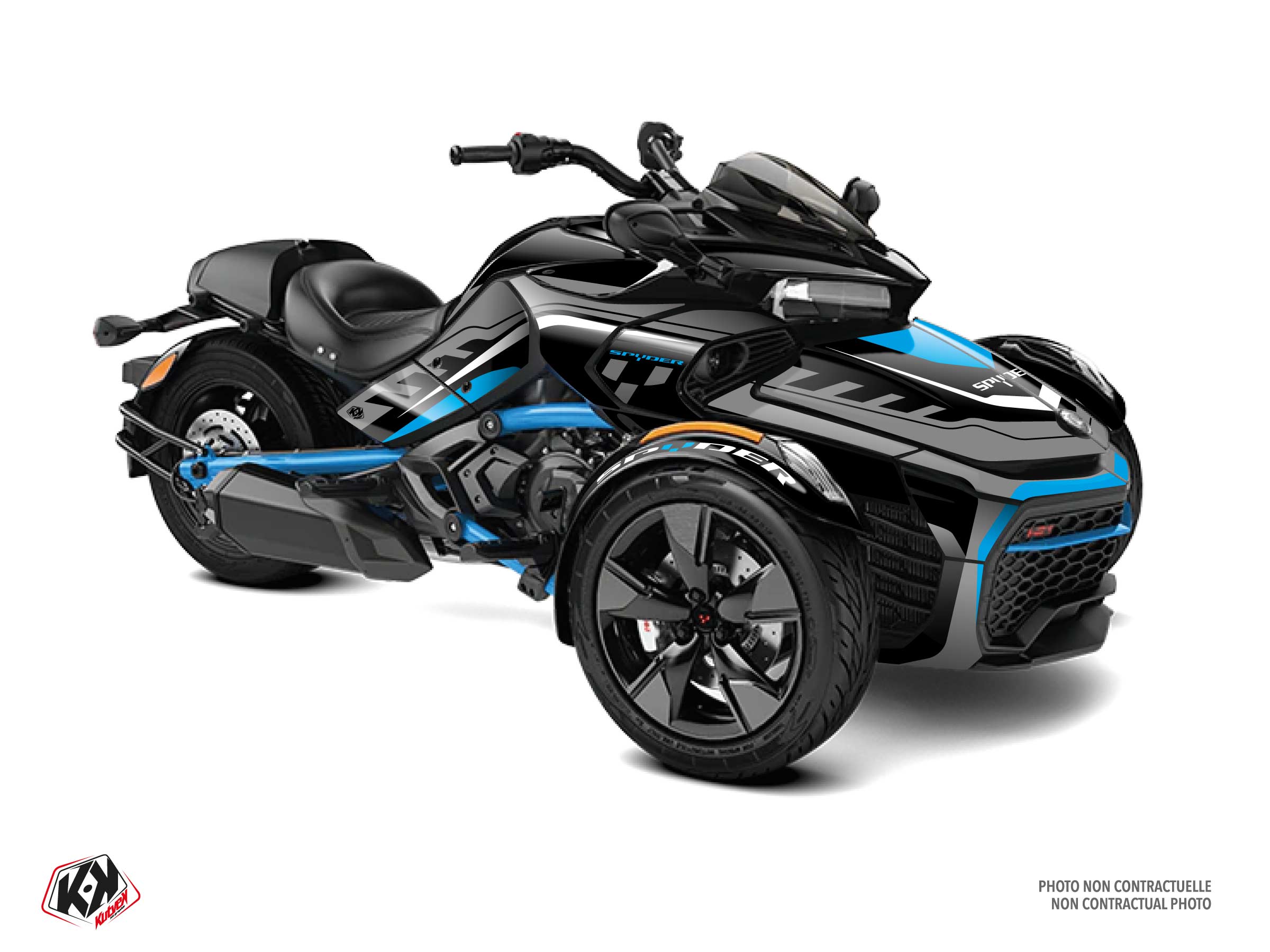 Kit Déco Hybride Horizon Can-am Spyder F3 Bleu