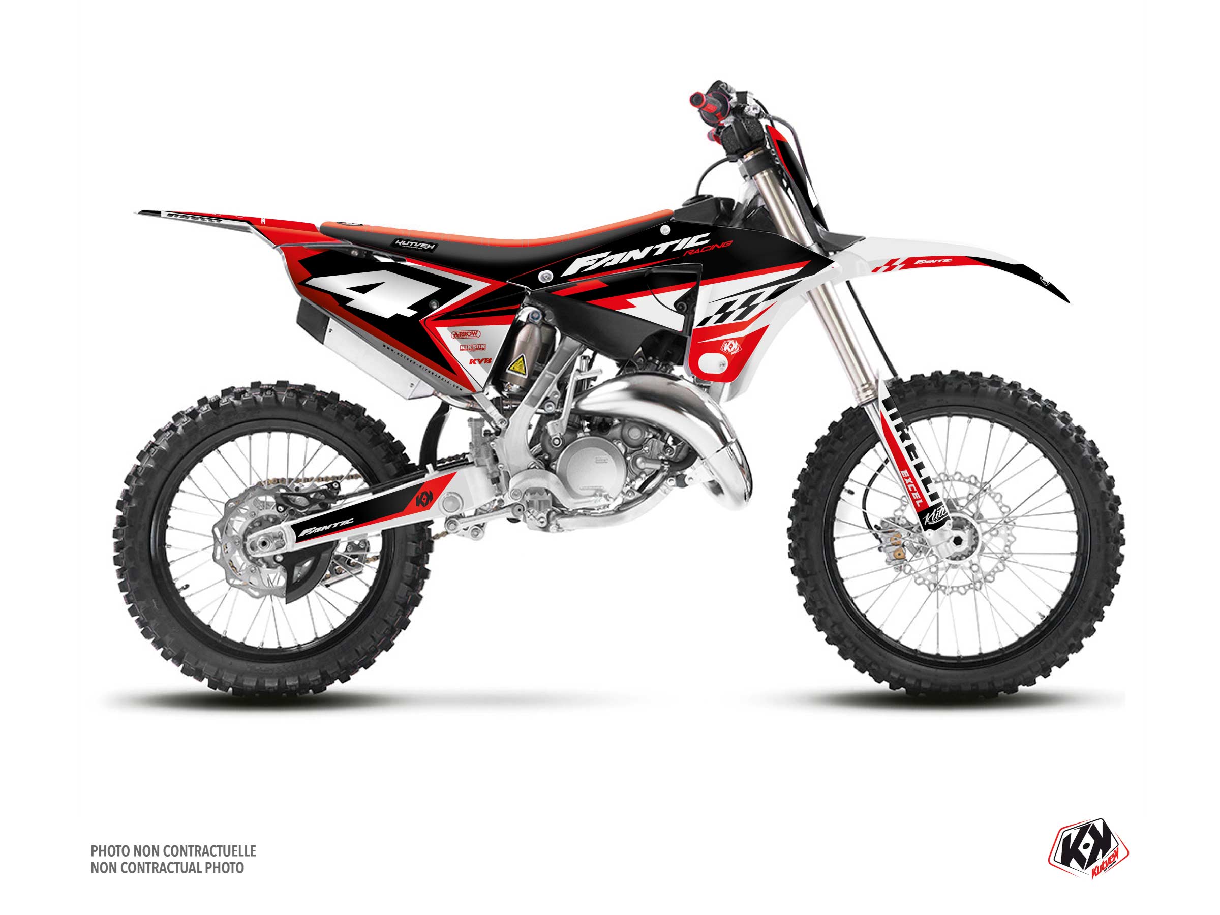 Fantic Xx 125 Dirt Bike Inkline Graphic Kit Red