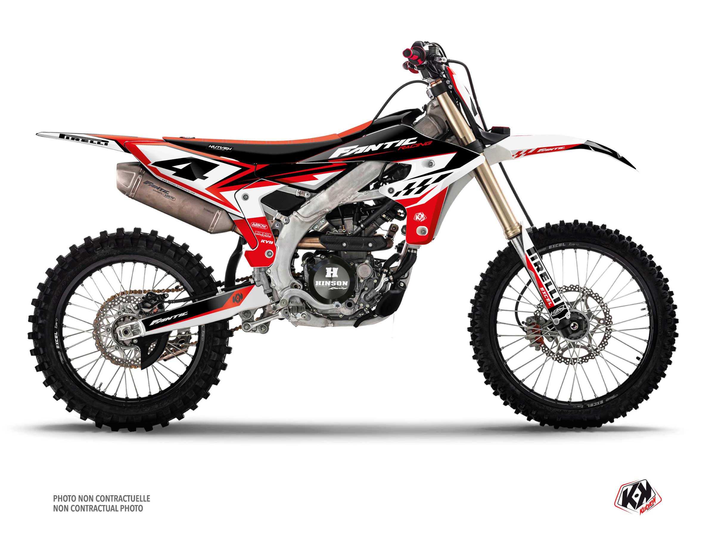 Fantic Xx 250 F Dirt Bike Inkline Graphic Kit Red