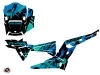 Polaris RZR 1000 Turbo UTV Jaw Graphic Kit Blue