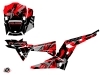 Polaris RZR 1000 Turbo UTV Jaw Graphic Kit Red