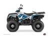 Polaris 570 Sportsman Forest ATV Jungle Graphic Kit Blue