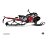 Skidoo Gen 4 Snowmobile Kamo Graphic Kit Grey Red