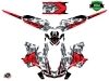 Skidoo Gen 4 Snowmobile Kamo Graphic Kit Grey Red