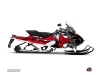 Skidoo REV XP Snowmobile Kamo Graphic Kit Grey Red