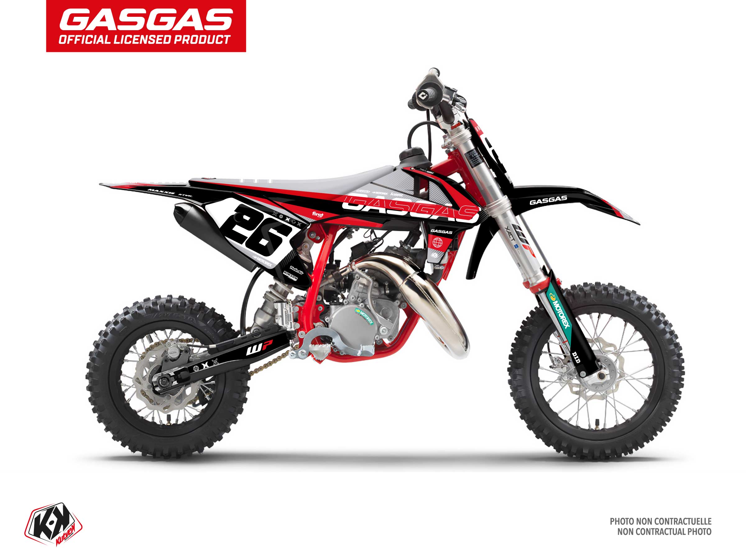 Kit Déco Motocross Kanyon Gasgas Mc 50 Noir