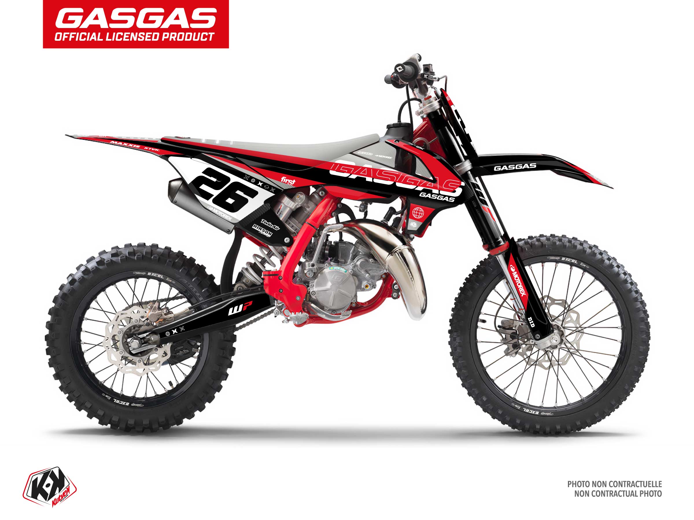 Kit Déco Motocross Kanyon Gasgas Mc 85 Noir