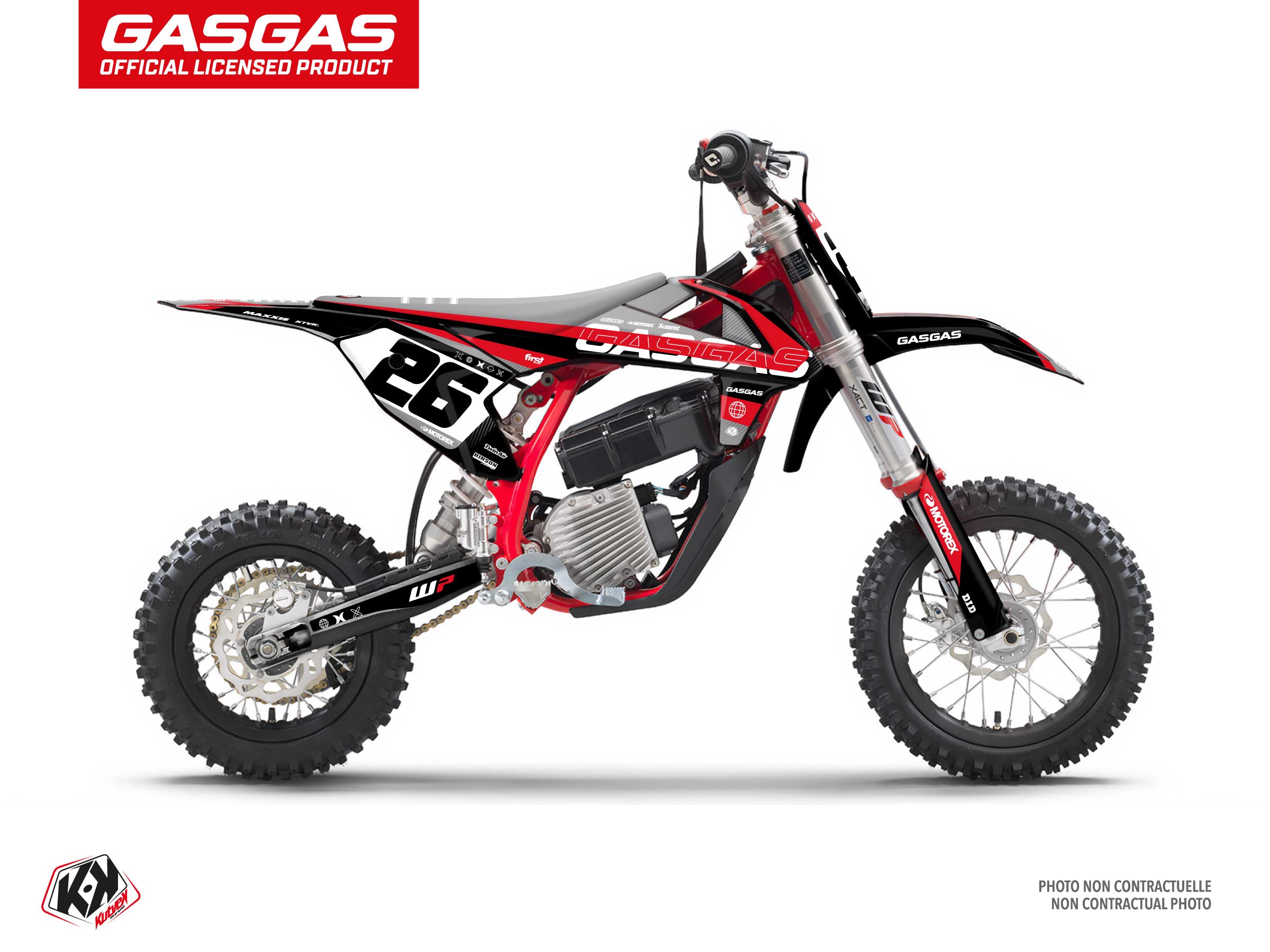 Kit Déco Motocross Kanyon Gasgas Mc-e 5 Noir