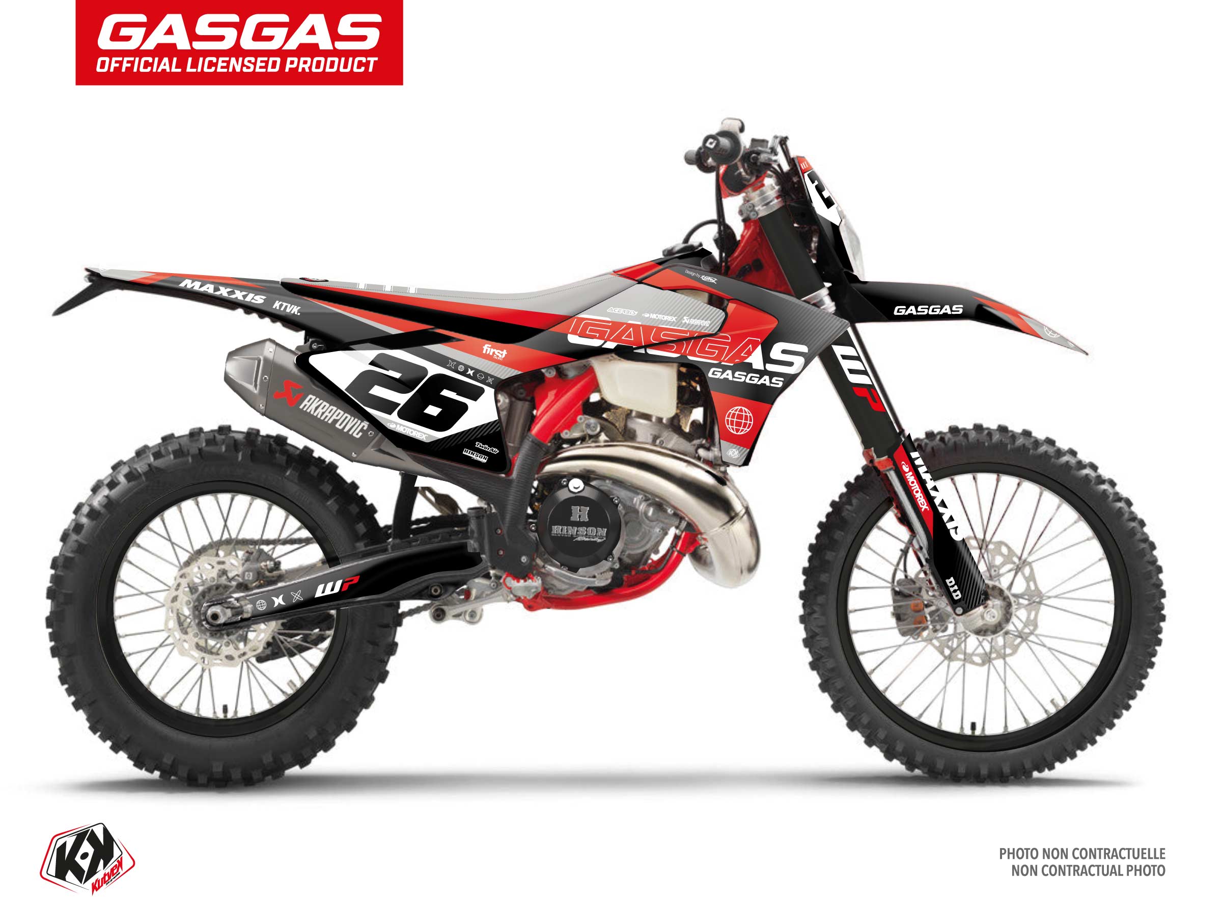 Gasgas Ecf Dirt Bike Kanyon Graphic Kit Black