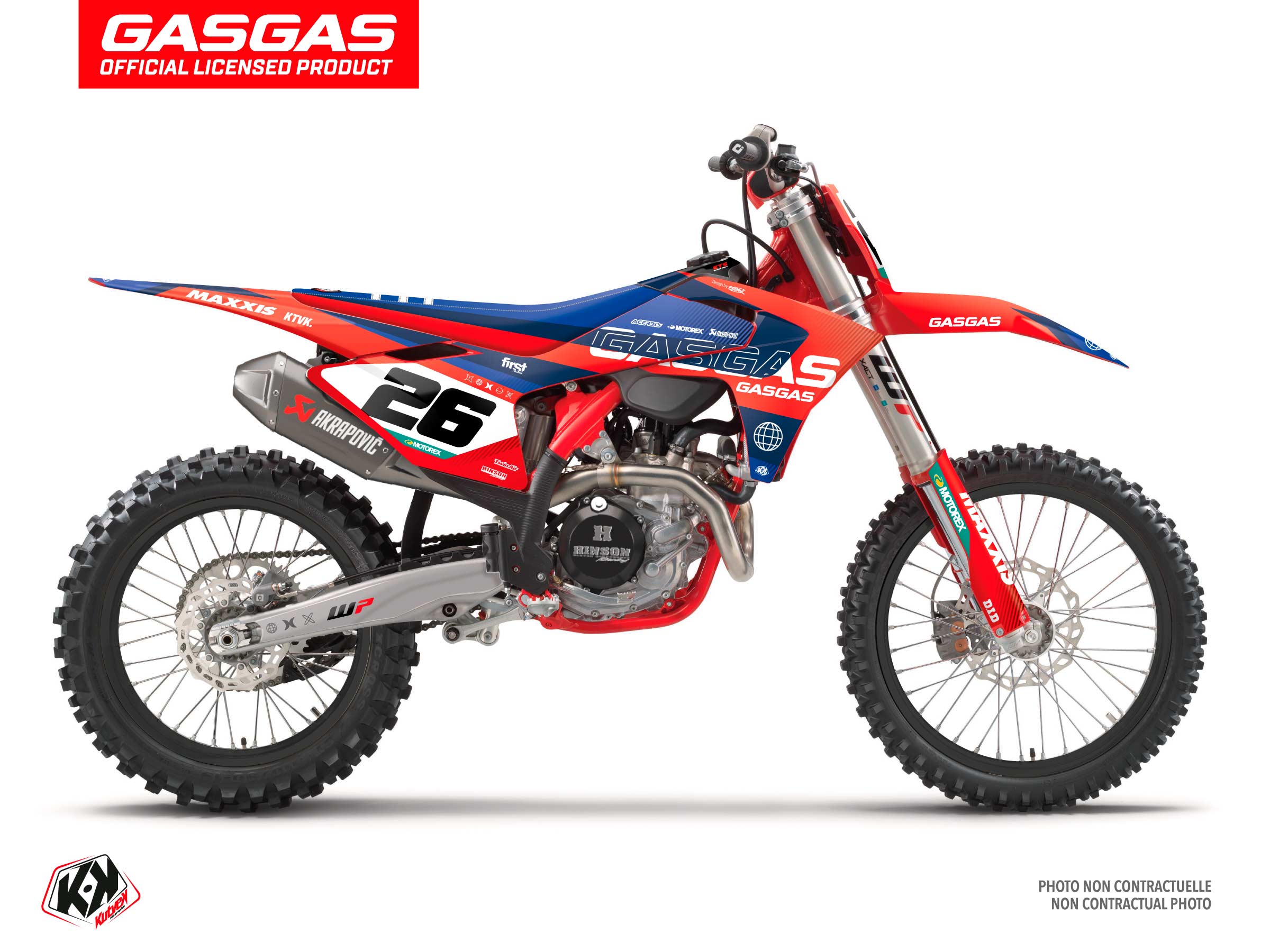 Gasgas Ex 350 F Dirt Bike Kanyon Graphic Kit Red